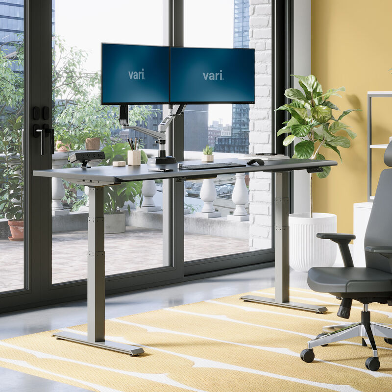 raised desk in a home office setting image number null